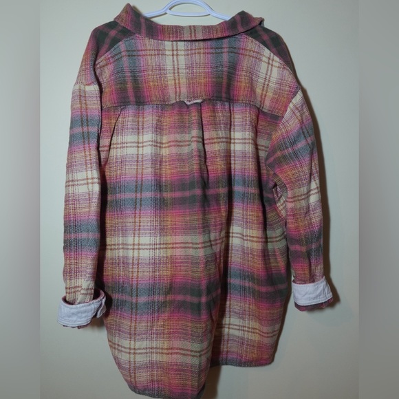American Eagle Outfitters Women’s Oversized Flannel Shirt XL - Picture 5 of 13